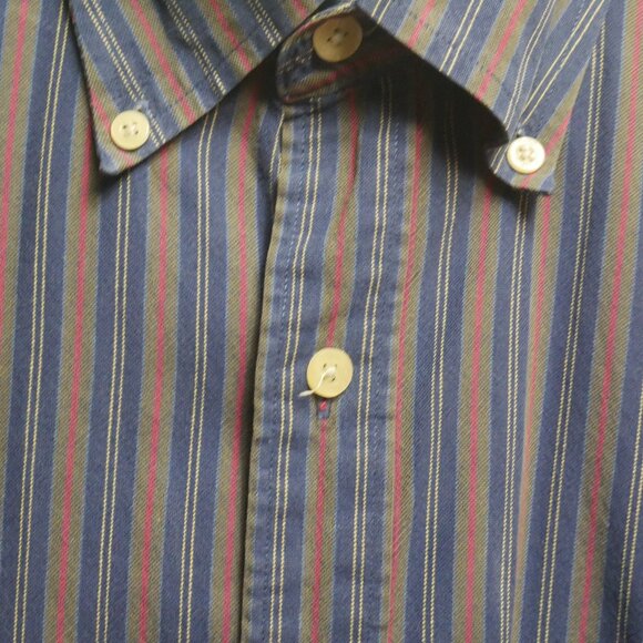 Austin Reed Men's Long Sleeve Button Down Shirt - Colorful Striped - Size L - Picture 1 of 11